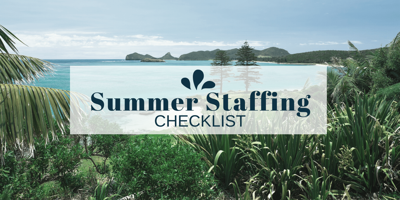 Summer Staffing Checklist